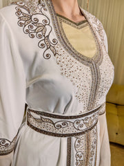 Fayrooz Caftan white