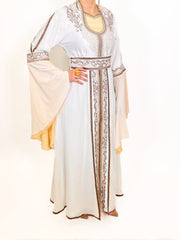 Fayrooz Caftan white