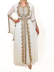 Zara Caftan white
