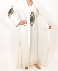 Huda Abaya blue