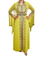 Zara caftan green